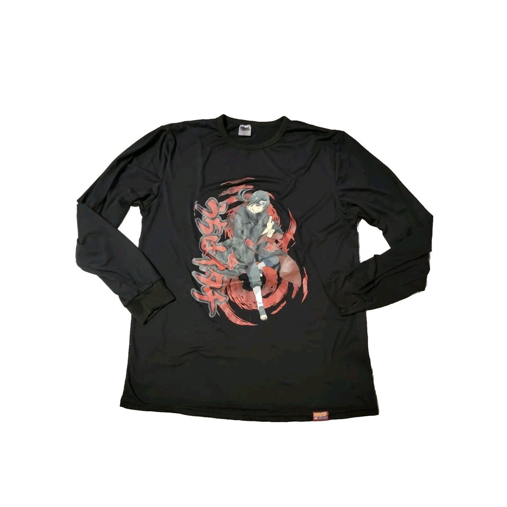 HTF 2002-07 XL masashi kishimoto itachi Uchiha Long Sleeve Shirt Naruto NO Flaws
